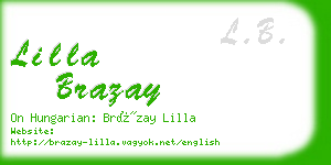 lilla brazay business card